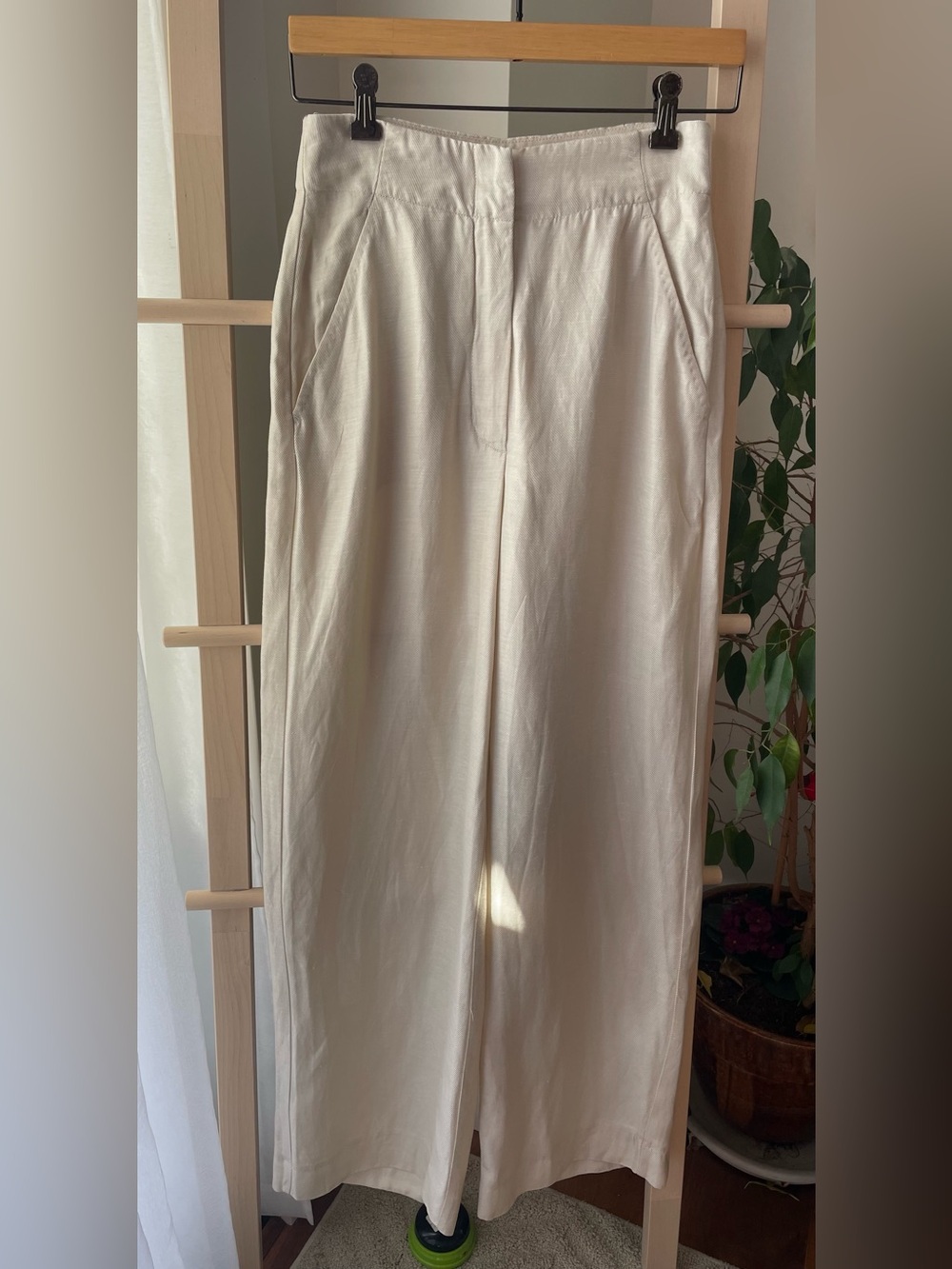 Aritzia Le Fou Wilfred linen blend pants